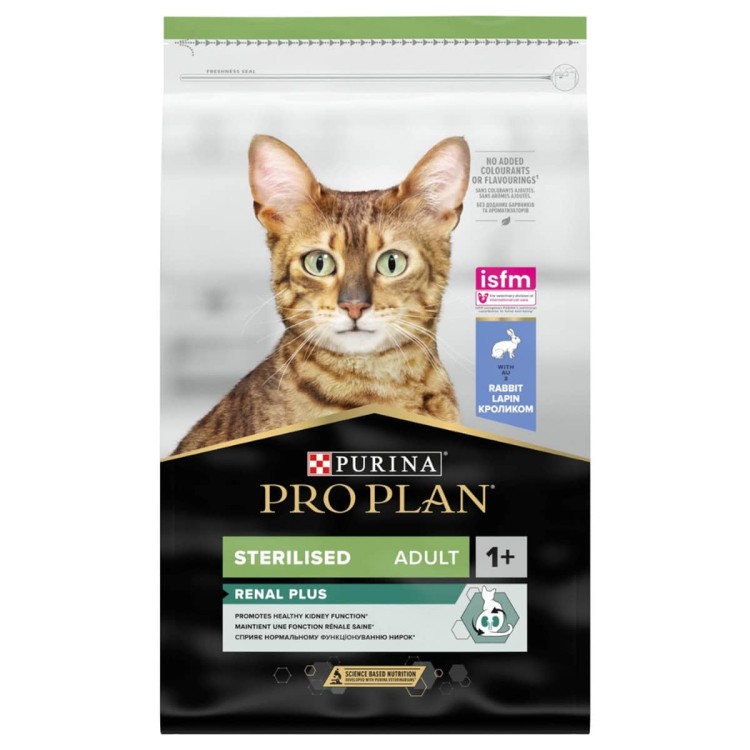 Purina Pro Plan Sterilised Renal Plus Cat 1+ Κουνέλι 3kg