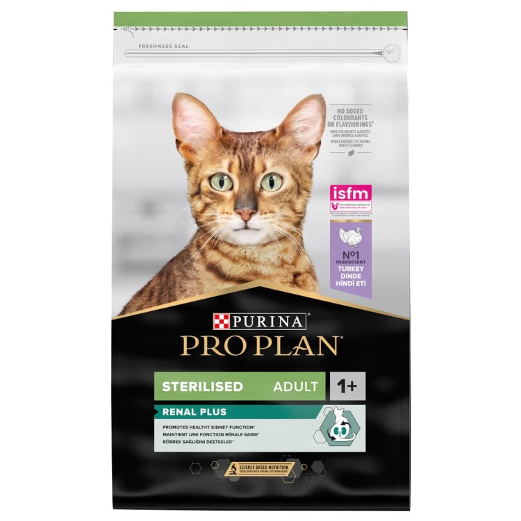 Purina Pro Plan Sterilised Renal Plus Cat 1+ Γαλοπούλα 10kg