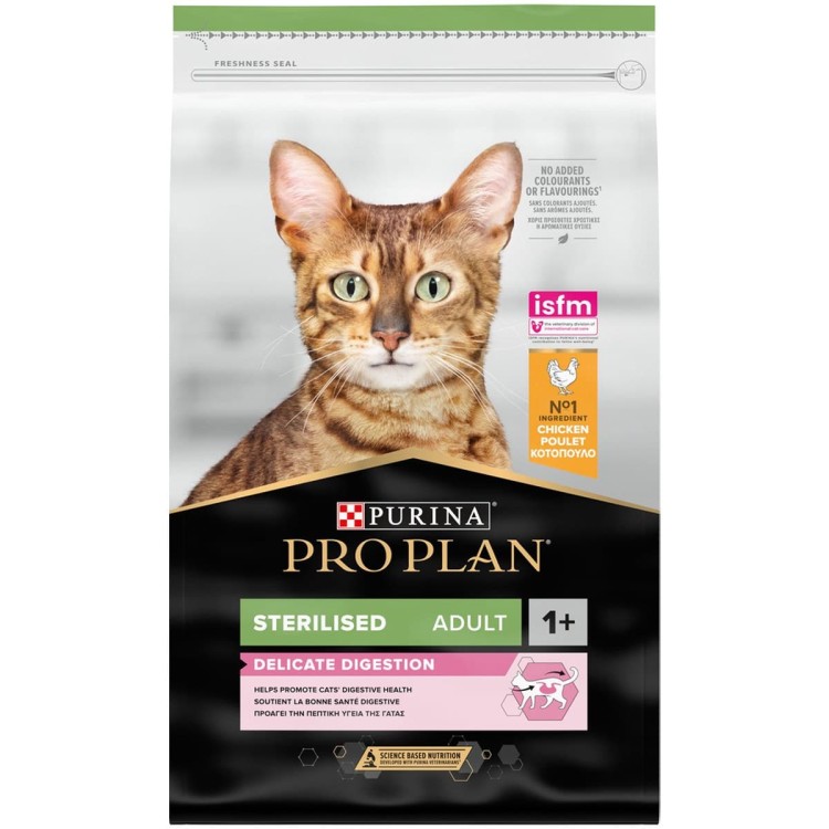 Purina Pro Plan Delicate Digestion Sterilised Cat 1+ Κοτόπουλο 3kg