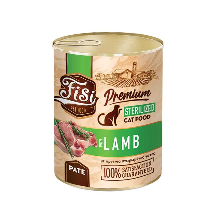 Fisi Premium Cat Adult Sterilised with Lamb 400gr (Αρνί)