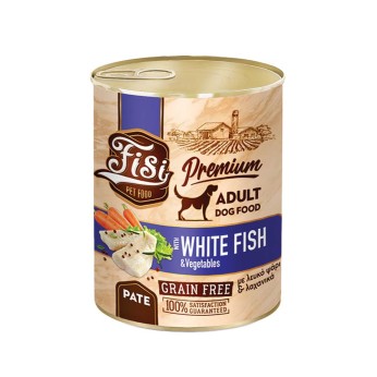 Fisi Premium Dog Adult White Fish & Vegetables 400gr (Λευκό Ψάρι & Λαχανικά) Grain Free