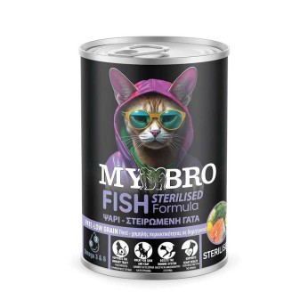 MyBro Cat Adult Sterilised Pate Fish 400gr (Πατέ Ψάρι)