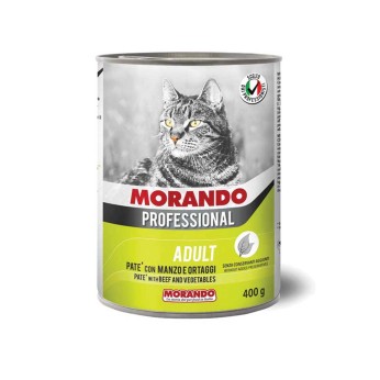 Morando Professional Adult Cat Pate with Beef & Vegetables 400gr (Πατέ Μοσχάρι & Λαχανικά)