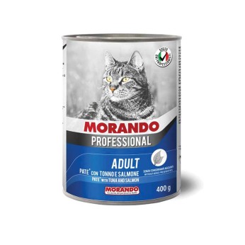 Morando Professional Adult Cat Pate with Tuna & Salmon 400gr (Πατέ Τόνος & Σολομός)