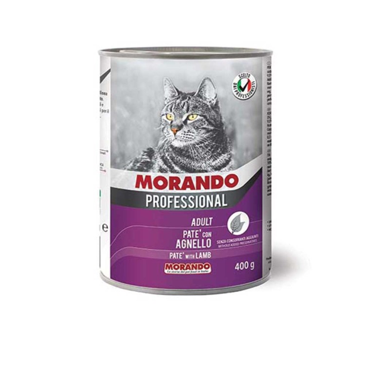 Morando Professional Adult Cat Pate with Lamb 400gr (Πατέ Αρνί)