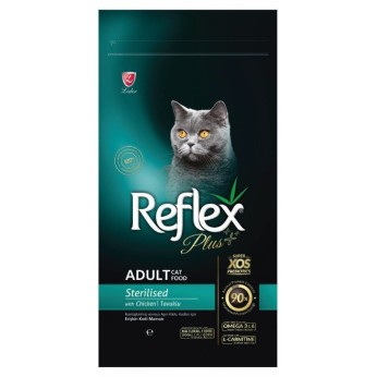 Reflex Plus Adult Sterilised Κοτοπουλο 15kg + 1kg Δώρο