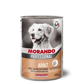 Morando Professional Adult Dog Pate with Chicken & Liver 400gr (Πατέ Κοτόπουλο & Συκώτι)