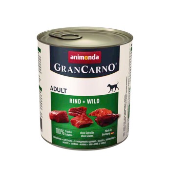 Animonda Gran Carno Αdult Beef, Game & Tukey - Βοδινό , Κυνήγι & Γαλοπούλα 800gr
