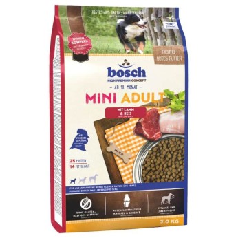 Bosch Mini Adult Lamb & Rice 15kg (Αρνί & Ρύζι)