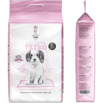 Perfect Care Pet Pads 60x60cm με Άρωμα Νούφαρο και Αυτοκόλλητο (10τμχ)