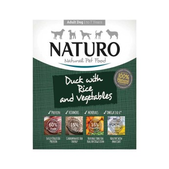 Naturo adult Dog with Duck Rice & Vegetables 400gr (Πάπια Ρύζι & Λαχανικά)