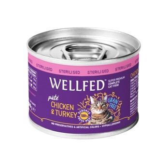 Wellfed Sterilised Chicken Turkey 200gr