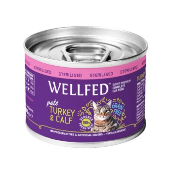 Wellfed Sterilised Turkey Calf 200gr