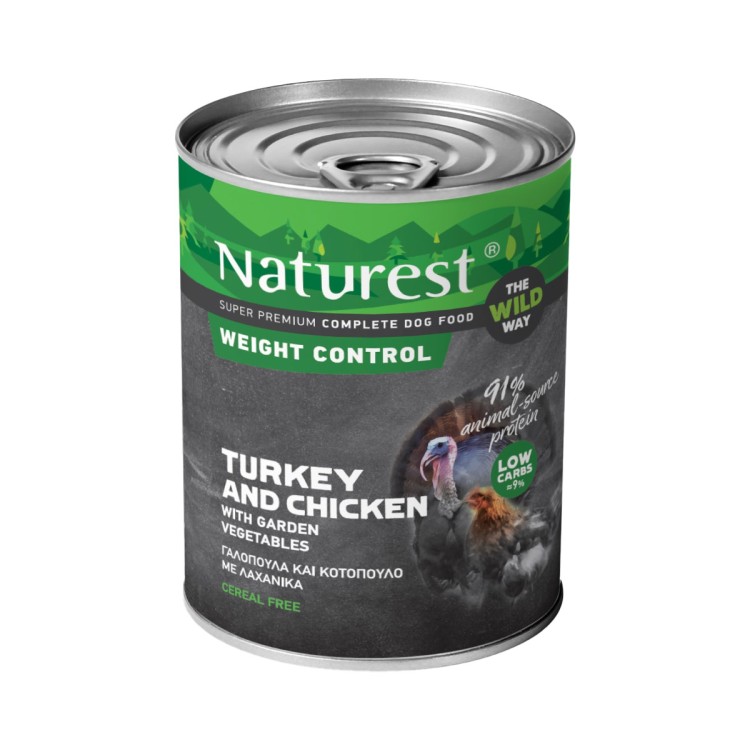 Naturest Weight Control Turkey Chicken Vegetables 400gr