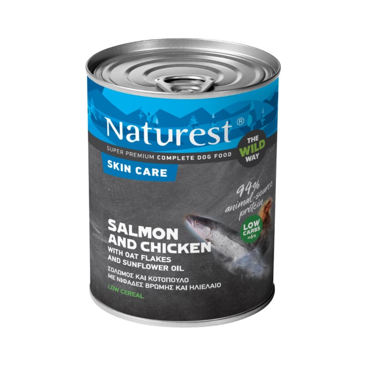 Naturest Skin Care Salmon Chicken Oat Flakes 400gr