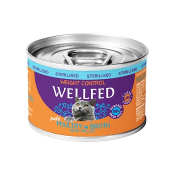 Wellfed Sterilised Weight Control Poultry Pate 200gr