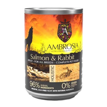 Ambrosia Grain Free Adult Salmon and Rabbit 400gr