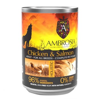 Ambrosia Grain Free Adult Chicken and Salmon 400gr