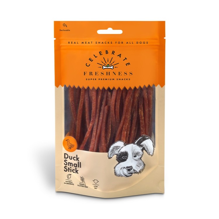 Celebrate Freshness Super Premium Snacks Duck Small Sticks 100gr