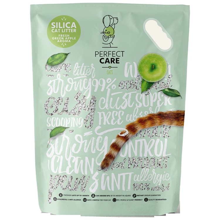 Perfect Care Cat Silica Litter Αμμος με Άρωμα Μήλο 15lt