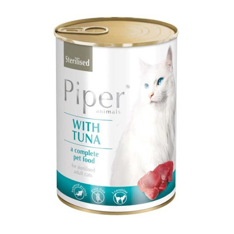 Piper for Sterilised Cats with Tuna με τόνο 400gr