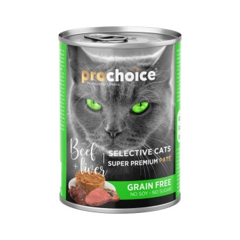 Prochoice Adult Cat Beef & Liver Grain Free (Μοσχάρι - Συκώτι) 400gr
