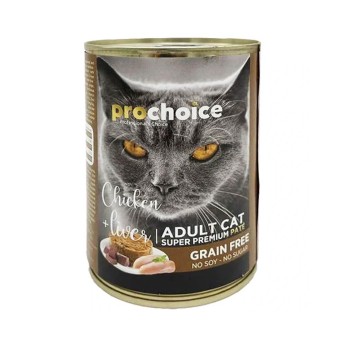 Prochoice Adult Cat Chicken & Liver Grain Free (Κοτόπουλο - Συκώτι) 400gr