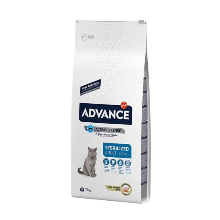 Advance Cat Sterilised Adult 15kg (Γαλοπούλα)