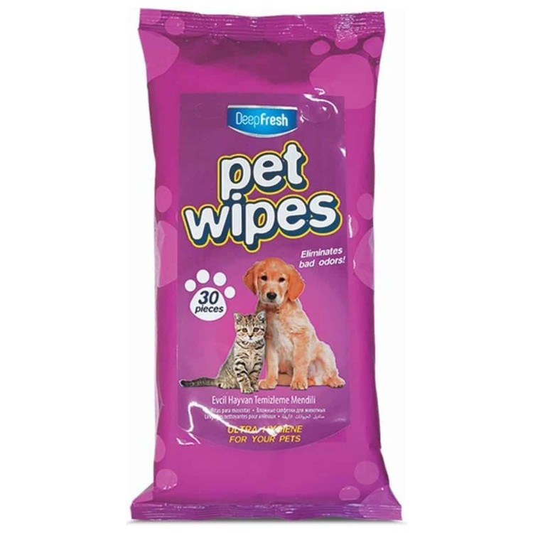 Deep Fresh Pet Wipes Μαντηλάκια Καθαρισμού 30pcs