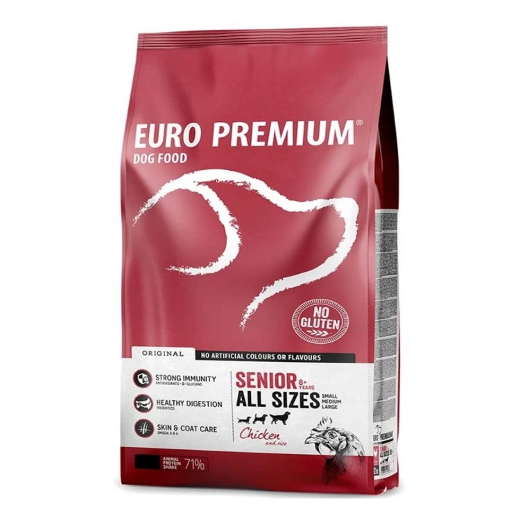 Euro Premium Senior Chicken & Rice 12kg (Κοτόπουλο-Ρύζι)