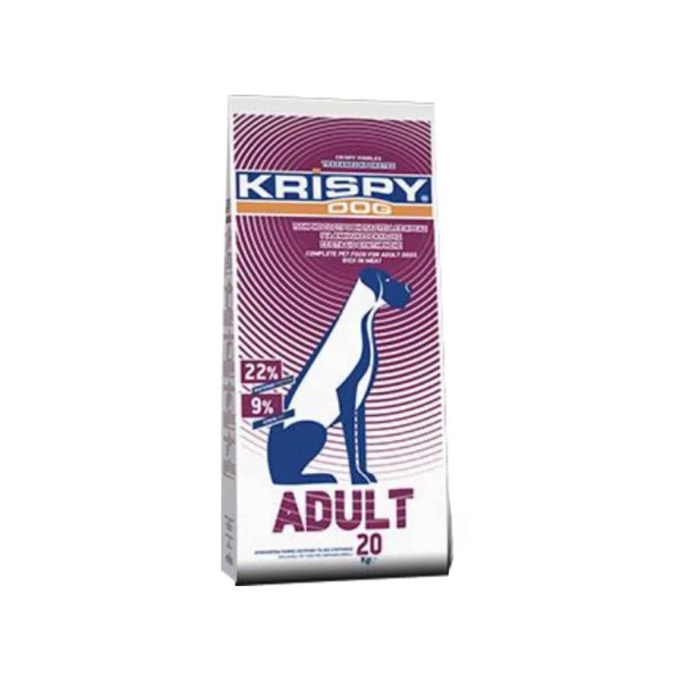 Krispy Adult Dog Chicken Monochrome 20kg (Μονόχρωμη με Κοτόπουλο)