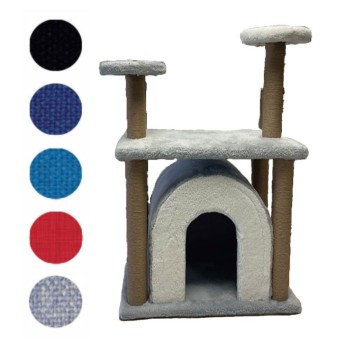 Cat Gate with Floor - Υφασμάτινο Σπίτι Πύλη με Όροφο (35 x 58 x 80 cm)