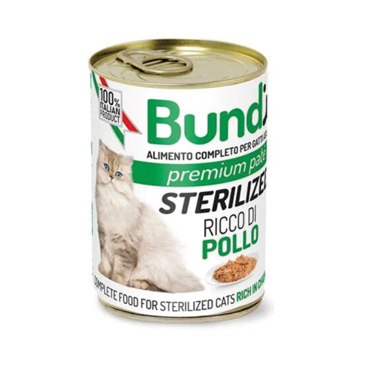 Bundy Adult Sterilised Cat with Chicken 400gr (Πατέ με Κοτόπουλο για Στειρωμένα)