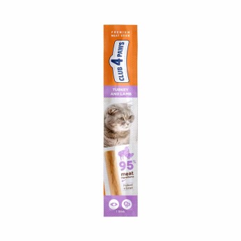 Club 4 Paws Premium Cat Snack Turkey & Lamb Stick 5gr Γαλοπούλα - Αρνί