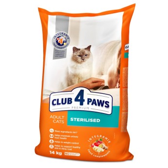Club 4 Paws Premium Cat Sterilised με Κοτόπουλο 14kg