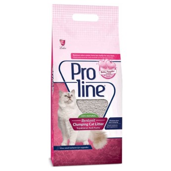 Proline 10lt Cat Litter Bentonine με Πούδρα