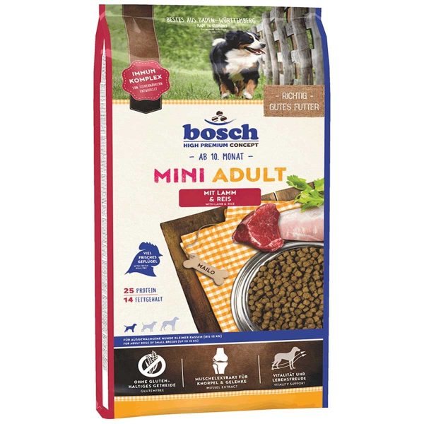 Bosch Mini Adult Lamb & Rice 15kg (Αρνί & Ρύζι)