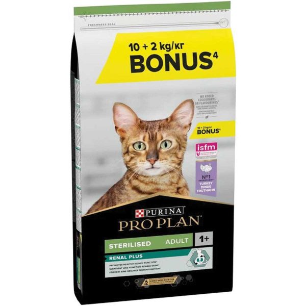 Purina Pro Plan Sterilised Renal Plus Cat 1+ Γαλοπούλα 10kg + 2kg Δώρο
