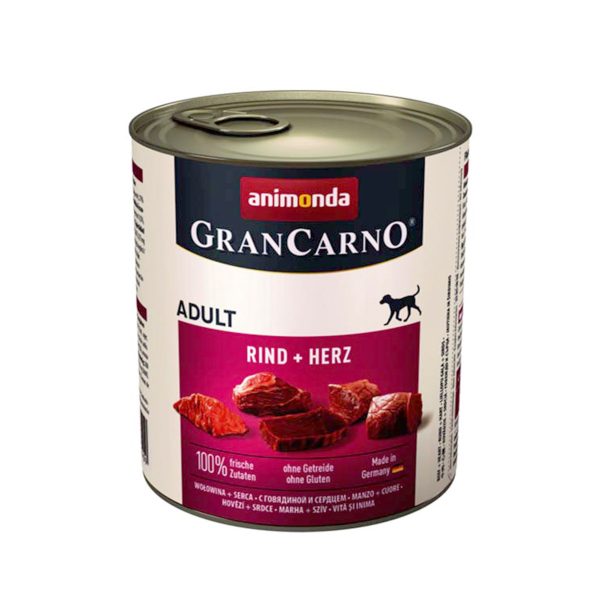 Animonda Gran Carno Αdult Beef & Heart - Βοδινό & Καρδιά 800gr