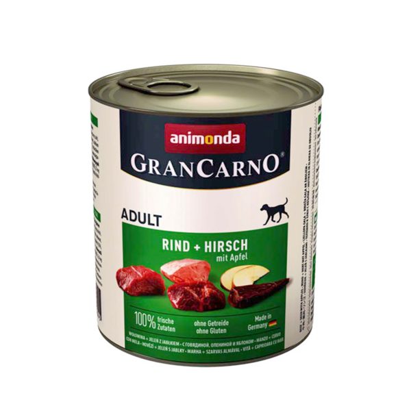 Animonda Gran Carno Αdult Beef & Deer with Apple - Βοδινό & Ελάφι με Μήλο 800gr