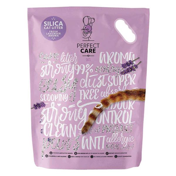 Perfect Care Cat Silica Litter Lavender 15lt (Κρυσταλλική - Λεβάντα)