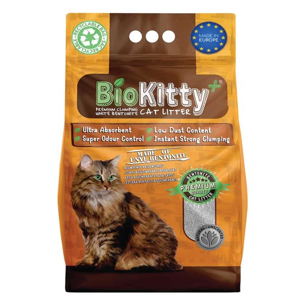 Biokitty Cat Litter Natural 20lt (Άμμος με Μπετονίτη - Φυσικό Άρωμα)