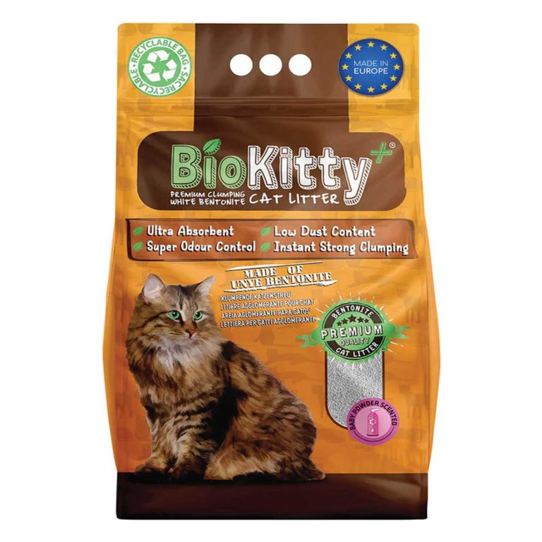 Biokitty Cat Litter Baby Powder 20lt (Άμμος με Μπετονίτη - Παιδική Πούδρα)