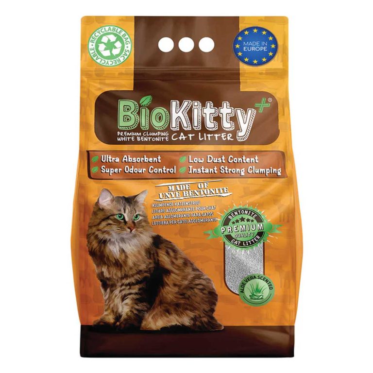 Biokitty Cat Litter Aloe Vera 20lt (Άμμος με Μπετονίτη - Αλόη)