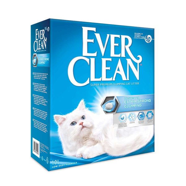 Ever Clean Extra Strong Clumping Unscented Cat Litter 10lt