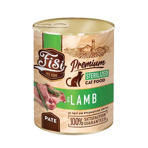 Fisi Premium Cat Adult Sterilised with Lamb 400gr (Αρνί)