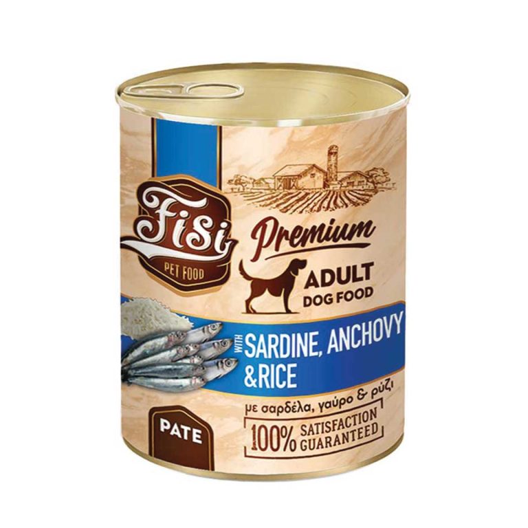 Fisi Premium Dog Adult Sardine Anchovy & Rice 400gr (Σαρδέλες Γαύρος & Ρύζι)