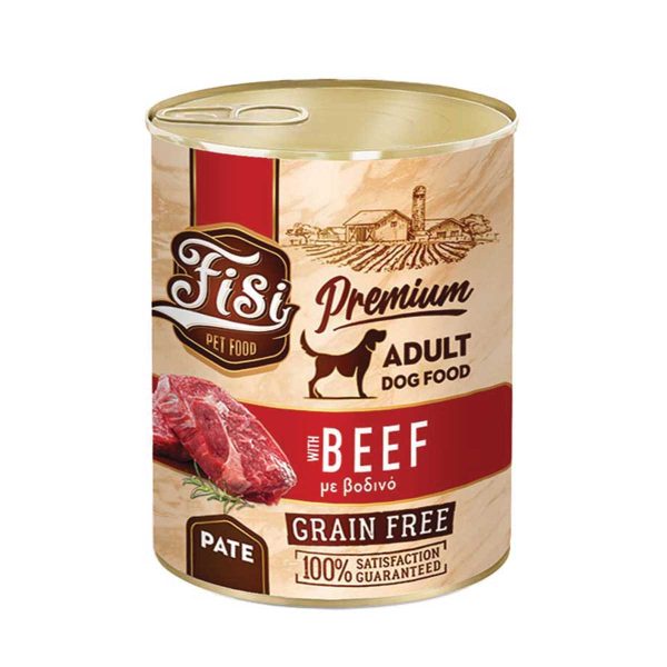 Fisi Premium Dog Adult Beef 400gr (Μοσχάρι) Grain Free