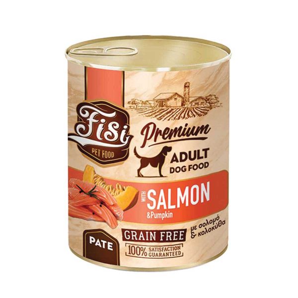 Fisi Premium Dog Adult Salmon & Pumpkin 400gr (Σολομός & Κολοκύθα) Grain Free