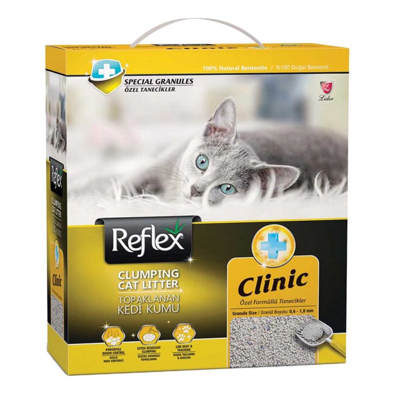 Reflex Clumping Cat Litter Betonite Clinic 10lt